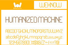 Humanized Machine font