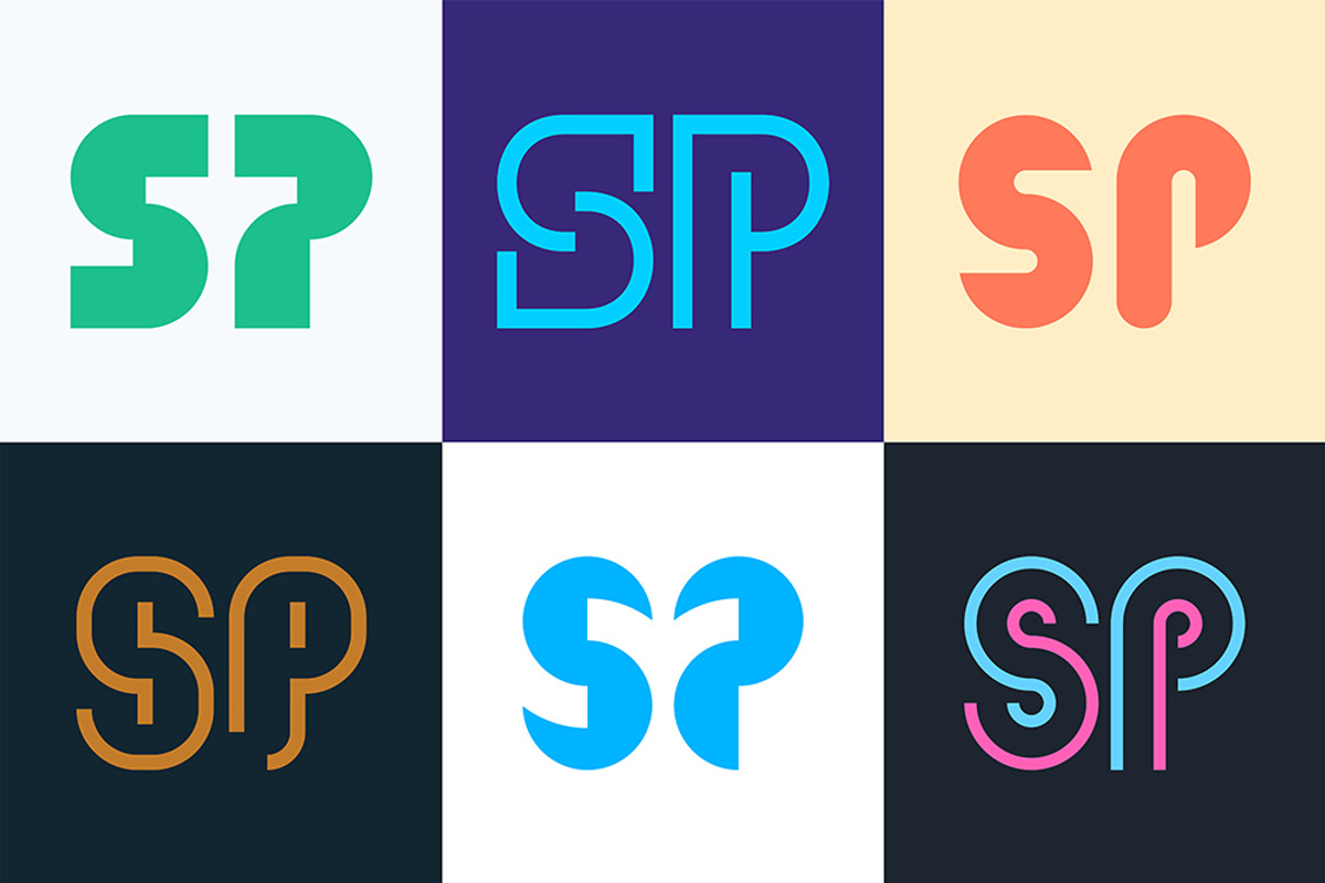 Set of letter SP logos, an Object Graphic by NataliiaVolyk
