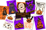 Halloween Party cards bundle, an Illustration by Arthur Balitskiy (Thumbnail 2 of 6)