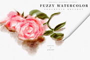 Fuzzy Watercolor Box for Procreate, a Brush Add-On by Liquid Amethyst Art (Thumbnail 2 of 6)