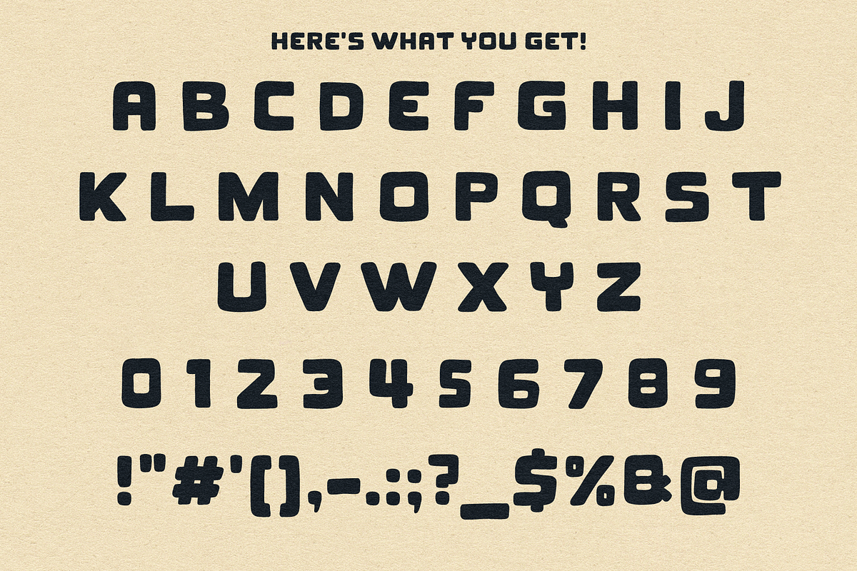Warehouse by Eric Pond Designs, a Sans Serif Font by Eric Pond Designs (Photo 2 of 4)