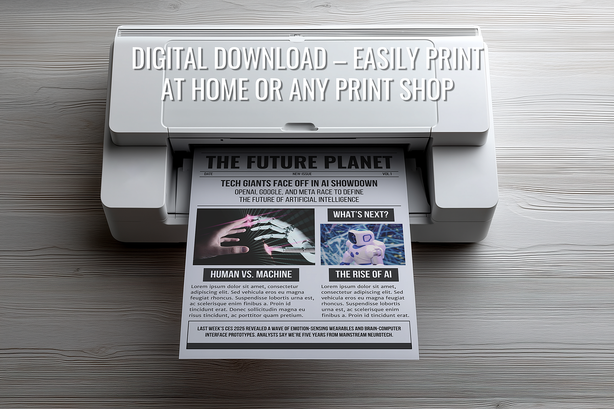 Front Page Newspaper Template, a Magazine Template by ZoloDesignHub (Photo 5 of 7)