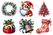 Christmas Toile Clipart, an Illustration by Daily.Designs (Thumbnail 2 of 5)