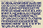 BEFORE CAUSING - GEOMETRIC FONT, a Sans Serif Font by 177Studio (Thumbnail 8 of 8)