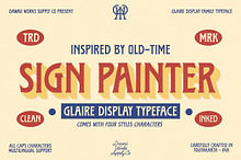 Glaire Display Family Typeface
