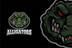 Alligator Logo, an Illustration by shazi