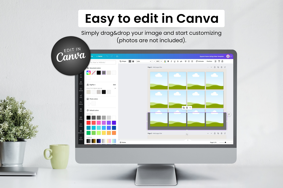 Square Frame Listing Video Canva, a Templates & Theme by DigiPax (Photo 7 of 7)