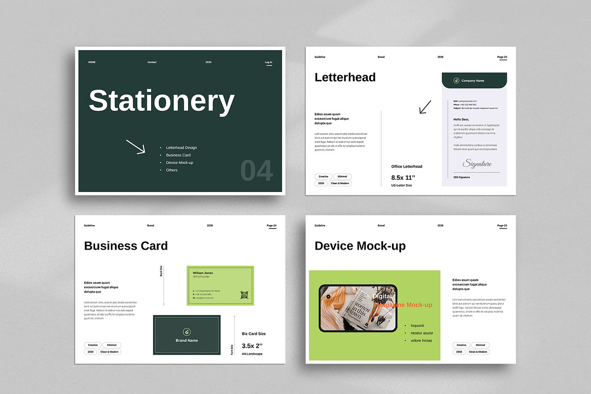 Brand Identity Guidelines Template, a Brochure Template by TemplateFolio-Shop (Photo 10 of 21)