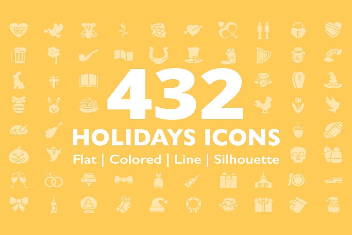 432 Holidays Icons, an Emoji Icon by Creative Perspective (Photo 1 of 4)