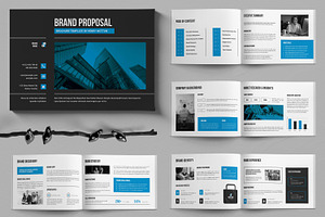 Professional Brand Proposal Brochure, a Brochure Template by ContestDesign