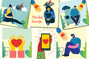 Mental Health illustrations, a Healthcare Illustration by Virinaflora (Thumbnail 4 of 5)