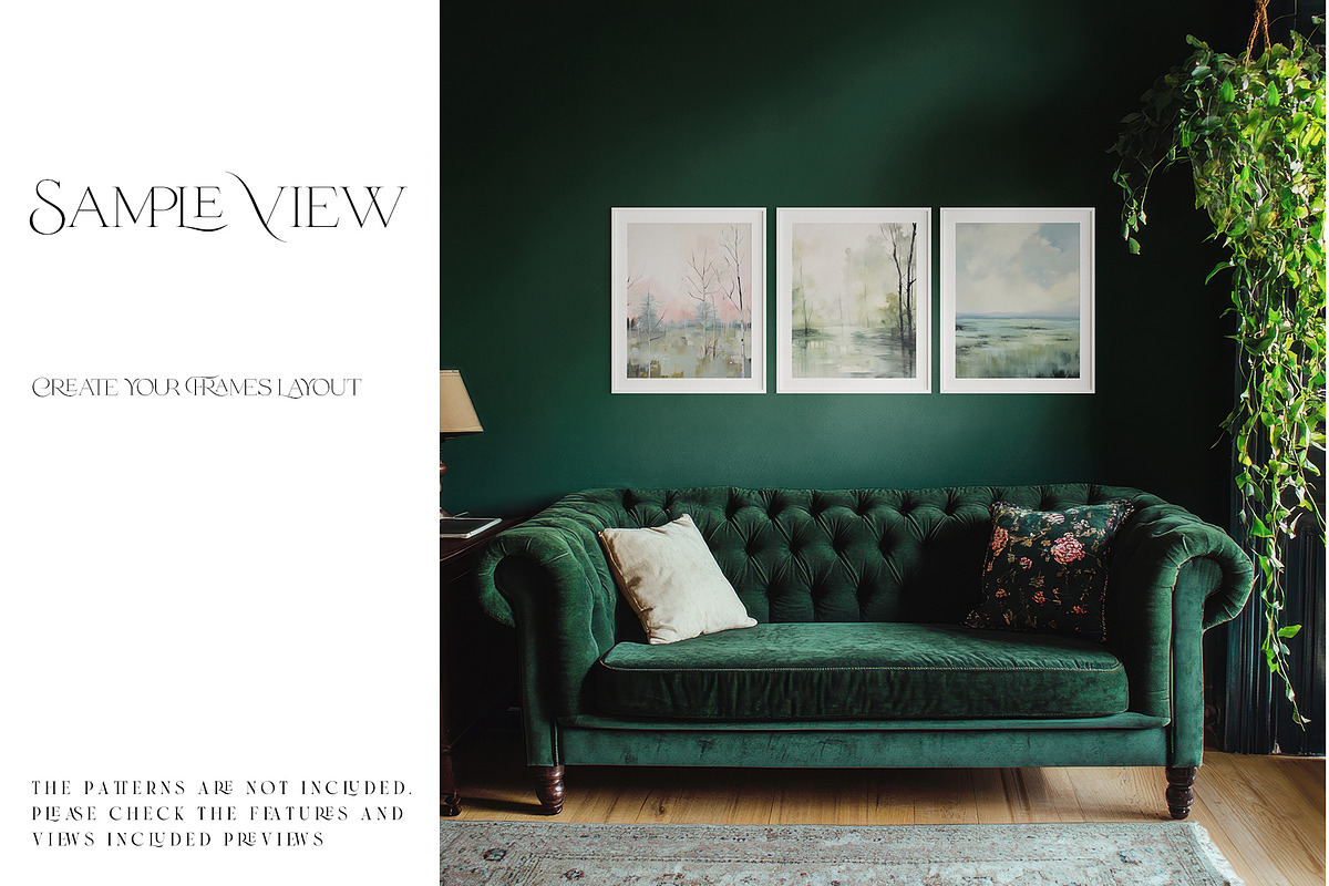 44 Frames and Wallpaper Mockup, a Product Mockup by mock-ups (Photo 17 of 18)