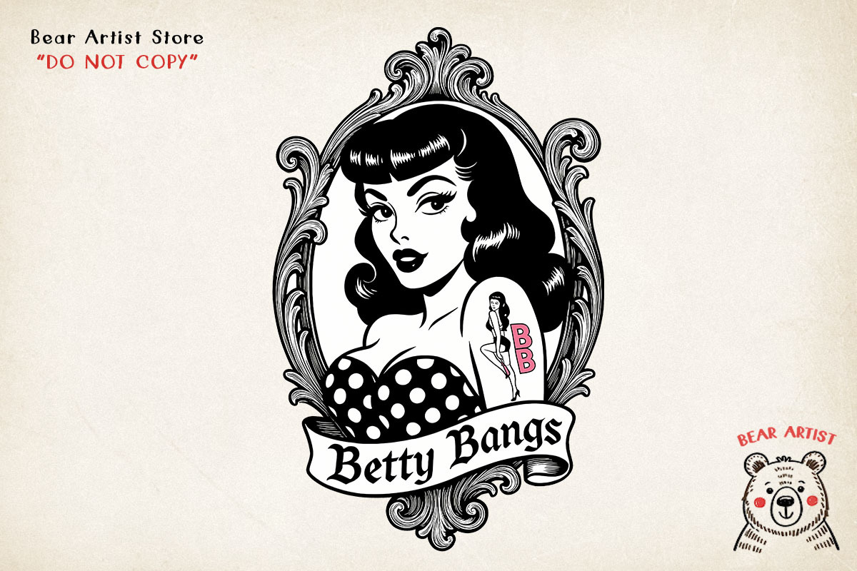 Pinup Grease Monkey, Sublimation PNG, a Graphic by GlitterCraft (Photo 19 of 42)