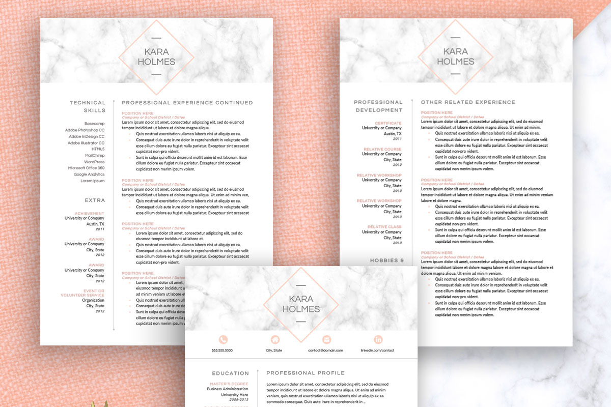 Modern Resume Template Word, a Resume Template by SharpResumeFoundry (Photo 3 of 7)