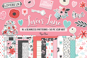Valentines Digital Paper Bundle