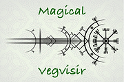 Vegvisir Viking Compass Nordic Runic, an Object Graphic by GraphicRedStudio (Thumbnail 3 of 7)