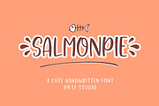 Salmonpie | A Cute Handwritten Font, a Script Font by Ef Studio (Thumbnail 1 of 11)