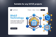 20 Web3 3D Icon Set, an Object 3D Model by Bilicube Studio (Thumbnail 4 of 6)
