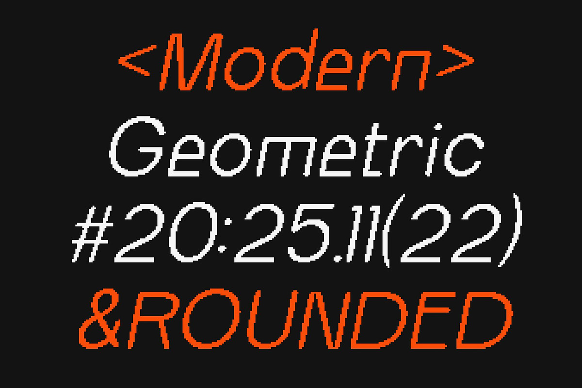 Ranberg Rounded Pixel, a Sans Serif Font by Craft Supply Co. (Photo 7 of 8)