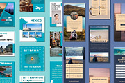 Travel Social Media Canva Templates, a Templates & Theme by BoontenStudio (Thumbnail 3 of 5)