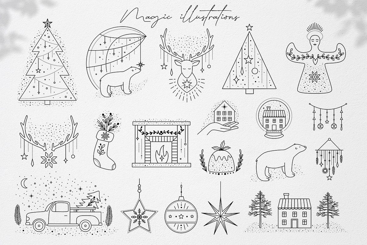 Magic Christmas collection, a Seasonal Illustration by Alisovna (Photo 3 of 11)