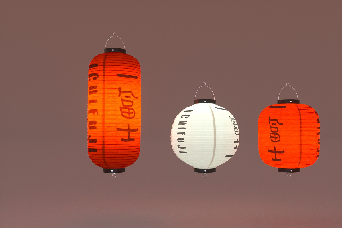 Japanese Lanterns, an Architecture 3D Model by 3DTreatment (Photo 6 of 7)