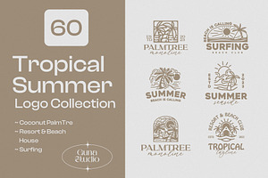 Tropical Summer Logo Collection