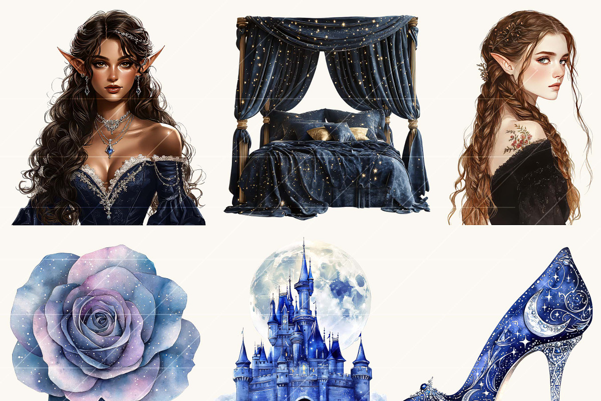 Enchanted Night Court Clipart, a Person Illustration by Design Scotch (Photo 3 of 8)