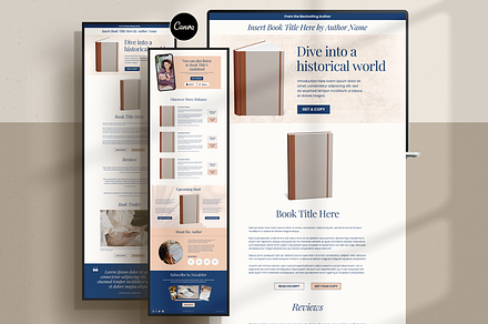 Author Sales Page, a Landing Page Template by Creatif Foundry