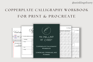 Copperplate Calligraphy Worksheets, a Templates & Theme by An Inkling Of Curry