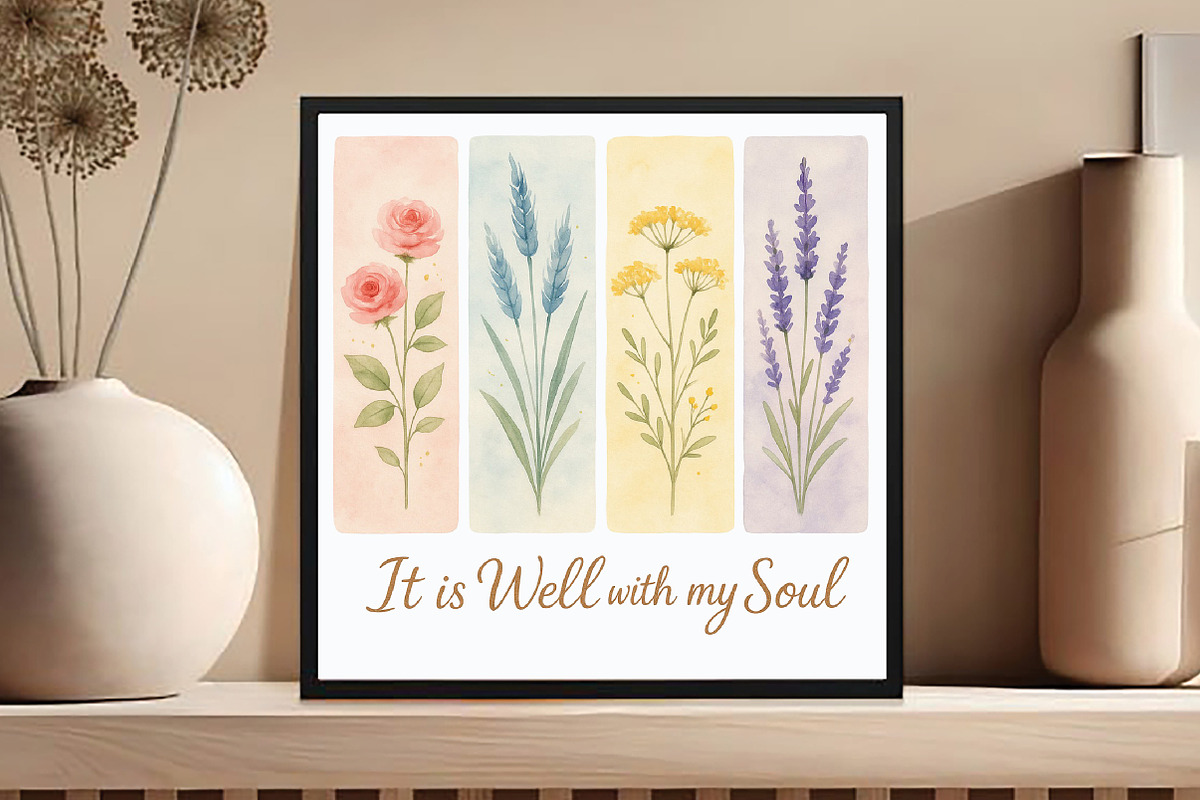 Brushstroke Floral Png Christian, an Illustration by DreamCafeArt (Photo 3 of 5)
