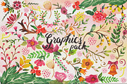 Baurbon and Graphics pack, a Serif Font by maghrib (Thumbnail 5 of 5)