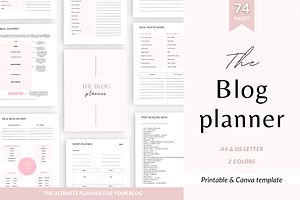 Blogging Planner Canva & Printable