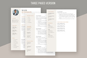 Professional CV template/ resume, a Resume Template by aivos (Thumbnail 4 of 7)