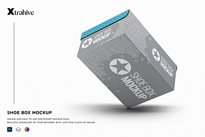 Shoe Box Mockup, a Packaging Mockup by Xtrahive