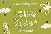 Lotus Eater Whimsical Font, a Script Font by Nonceni (Thumbnail 1 of 9)