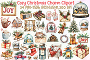 Cozy Christmas Charm Sublimation Cli, an Illustration by Sublimation Artist (Thumbnail 1 of 6)