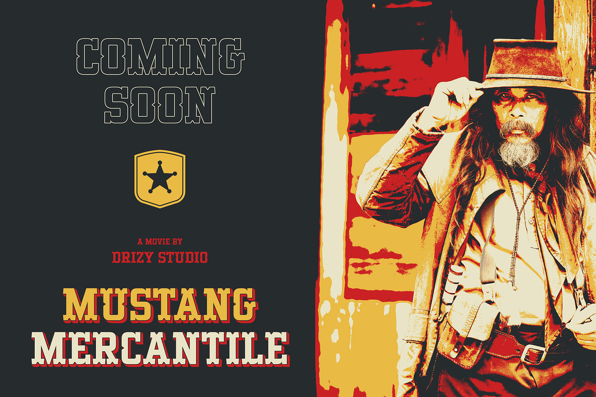 Backway – Extrude Western Slab Font, a Slab Serif Font by Drizy (Photo 9 of 10)