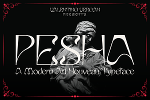 Pesha - Art Nouveau Typeface