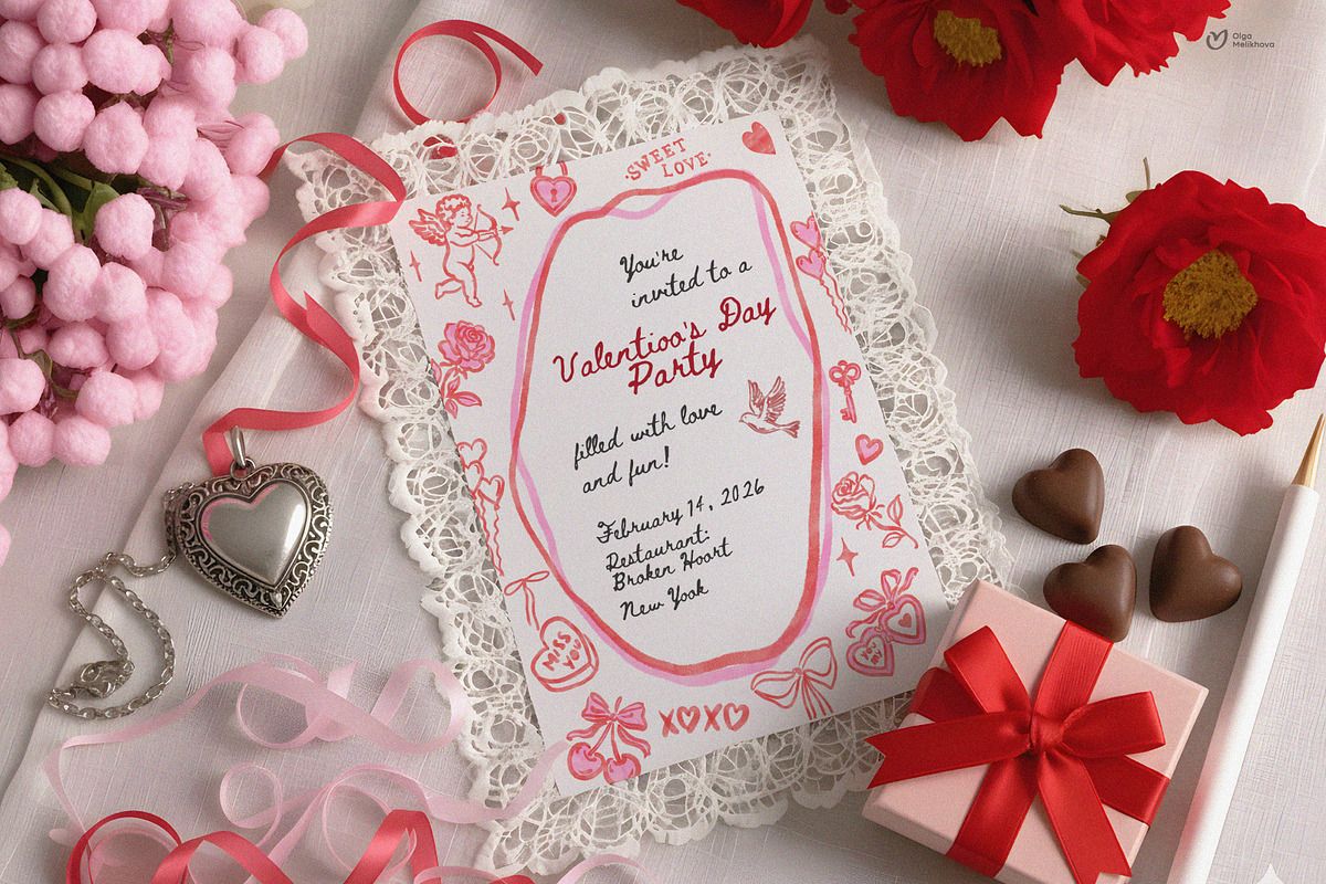 Valentine’s Day Clipart Bundle, a Graphic by ollalya (Photo 8 of 9)