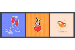 Love pendant and wedding symbols, an Illustration by art PVP - market