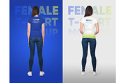 Female T-Shirt Mockups Vol 5 Part 2, a Shirt Mockup by Hi, Mock-Up! (Thumbnail 9 of 10)