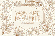 Tropic Summer - Botanical Luxury Dis, a Symbol Font by AndrewPixelType (Thumbnail 9 of 9)