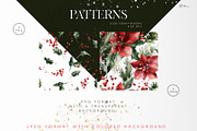 Christmas Graphics, floral cliparts, a Texture Illustration by ollalya (Thumbnail 11 of 15)