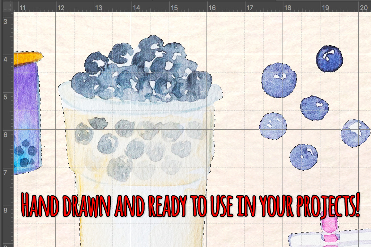 58 Bubble Tea Watercolor Graphics, a Food Illustration by Violet LeBeaux (Photo 3 of 3)