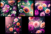 Ethereal Flowers Floral Collection, a Decorative Illustration by Sapphire X Designs (Thumbnail 2 of 3)
