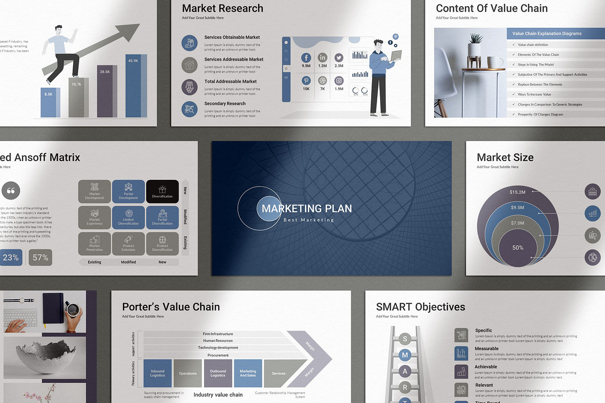 Marketing Plan Keynote Template, a Presentation Template by TemplatesForest