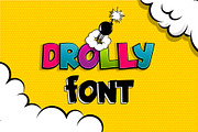 Drolly comics book funny font, a Sans Serif Font by Kapitosh (Thumbnail 11 of 15)