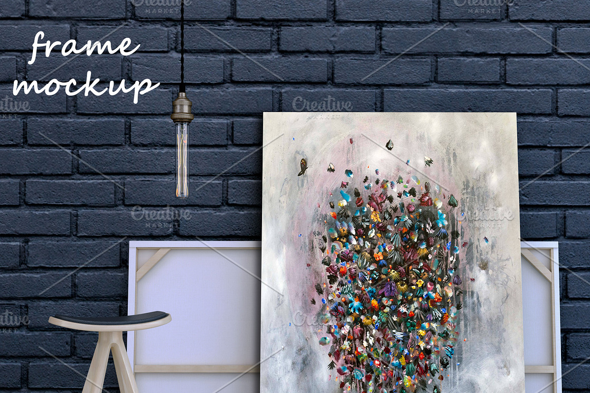 Canvas Scene Mockup, a Print Template by desgiant (Photo 2 of 4)