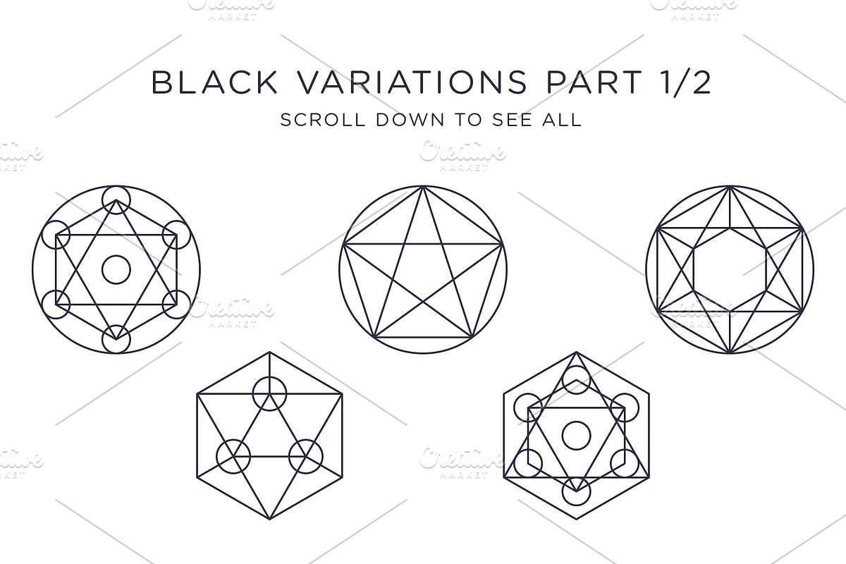 Sacred Geometry Vector Megabundle, an Illustration by ARTE MIGUEL (Photo 6 of 10)